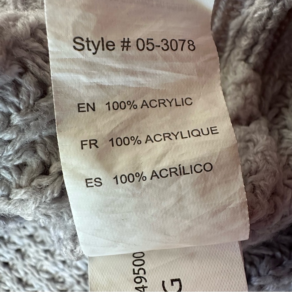 Light Gray Cropped Sweater - Picture 5 of 5